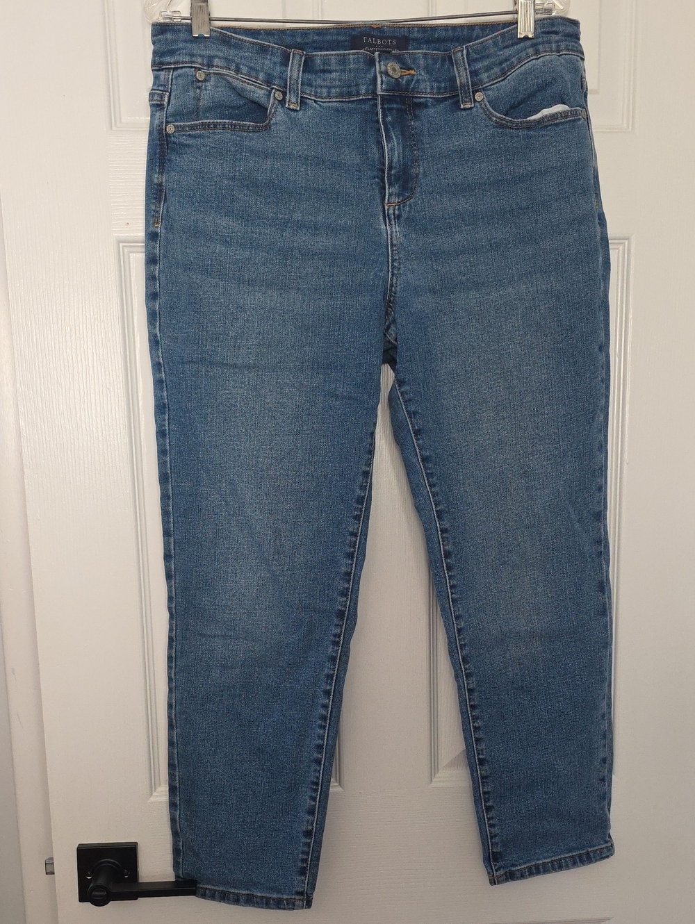 Talbots Simply Flattering Collection Ankle Straight Leg Blue Petite 12P